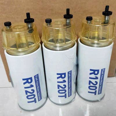 R120P 연료 필터 원소 및 원소 구성 요소가 3개월 동안 사용된 오일 필터 원소